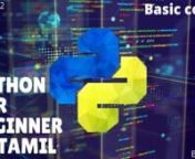 #Joseph #Python #TechnPython Tutorial &#124; Python for Beginners in Tamil &#124; Episode 1 &#124; Installing Python and Online CompilersnnPython tutorial - Python for beginners nLearn Python programming for a career in machine learning, data science &amp; web development.nnPython download Link : https://python.org/nPycharm download link : https://www.jetbrains.com/pycharm/download/#section=windowsnOnline Compiler : https://repl.it/nnOur channel discord server Link : https://discord.gg/CxCGEZVnnPlease comment
