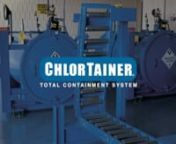 Introduction to ChlorTainer and Our Total Containment SystemnnChlorTainer® produces secondary containment vessels for processing and preventing a toxic chemical release. nnThe ChlorTainer vessel holds either a 1 ton or 150 lb. cylinder and provides failsafe protection for plant operators using a variety of gas or liquid chemicals, such as anhydrous ammonia, sulfur dioxide, and chlorine.nnShould the container leak while being processed, all of the chemical is safely contained within ChlorTainer