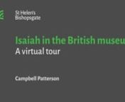 Isaiah in the British Museum (OE20 026) from oe 2020