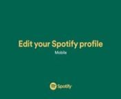 Edit your profile and personalize your Spotify account! Follow the steps to add or change your account’s profile picture and display name.