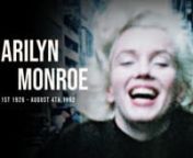 Video by SilverTechnicolor. Not for profit.nMusic by Yann Tiersen - Comptine d&#39;un autre été - l&#39;apres-midinEdited in Premiere Pronn--nn* DESCRIPTION *nnMarilyn Monroe died on August 4th 1962, which was 58 years ago today. This video is a tribute to the woman everyone recognised but very few knew. Marilyn had such a tremendous impact on the world but arguably it was only after her death that people sought to know the person behind the bombshell icon.nnI wanted to honor her memory using Lee Stra