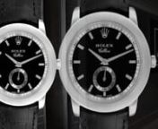 The Rolex Cellini collection is a fine range of slim, dress watches - a refreshing addition to the brand&#39;s portfolio of excellent tool watches. The Cellinium model has a vintage or retro look to it, making it perfect for someone who wants an out of the ordinary Rolex.nnRolex Cellini Cellinium Platinum Black Dial Mens Watch 5241 features: Platinum case 35 mm in diameter. Rolex logo on a crown. Black dial with raised baton hour markers. Small seconds at 6 o&#39;clock. Black alligator leather strap wit