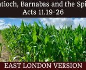 “Antioch, Barnabas and the Spirit” Acts 11.19-26nn1. The Spirit moves the church, Acts 2-11nnA. Uncomfortable, Unexpected, Unprecedented experiencesnReview the Spirit’s work so far in Acts. What he caused or allowed. nMessiness not neatness is the more likely evidence of the Spirit at work.nnB. Initiative, 11.20nThe men of Cyprus and Cyrene did not ask for permission.nThey were not maverick, but in community.nOur aim: “your kingdom come, your will be done, on earth as it is in heaven.”