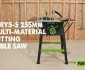 The FURY5-S Multipurpose Table Saw is designed for the home workshop and comes equipped with out F255TCT-24T Multi-Material blade that will make light work of any material. Slice through wood, plastic, and metal. With the powerful 1500W motor and hi-torque gearbox, the FURY5-S Multipurpose Table Saw is ready to help you take on the biggest jobs.nnPowerful, with its high-torque motor and tungsten-carbide-tipped TCT 24T blade, it’s the most versatile multi-material cutting table saw you can buy