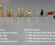 EXELAIR™ EX0312BKIT: 12-Piece Blow Gun Air Accessory Kit from m style coupler