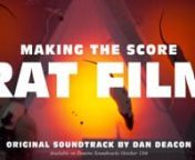 The Making of the ‘Rat Film’ Soundtrack with musician Dan Deacon and director Theo Anthony.nnRAT FILM in theaters starting Sept 15thnvisit: memory.is/rat-film for more info.nnSoundtrack is out Oct 13, 2017 on Domino Soundtracks. More info: http://smarturl.it/RatFilmMartnnMuch as Theo Anthony’s film uses rat infestation in Baltimore, the city both he and Deacon call home, as a starting point from which to probe deeply entangled issues of race and class, Deacon’s bold and beautiful score