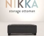 NIKKA storage ottoman from ottoman