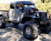 This custom built 1941 Dodge Power Wagon is for sale in Valley Center, California.