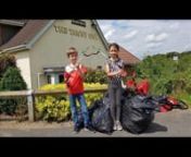 Fernwood Chuter Ede Primary School pupils Lucas Halfpenny and Hollie Walker get an honorary mention on Radio Newark after helping the litter pick close to their home.