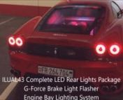 Get yours on https://www.scuding.com/Shop/en/6-ilual-led-reartail-light-solutionsnnThe application of LED technology in rear lights saves energy and makes your Ferrari safer. For example, brake lights are activated faster so drivers behind have more time to react. Light emitting diodes (LED) use up to 70% less electricity than conventional incandescent lamps and have an almost endless service life. nOur LEDs do not fail immediately, as conventional light bulbs do. nAnother compelling reason for