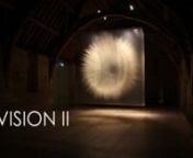 VISION IIn3D Installation. 2017. 5 x 2 x 5 metres / 16 x 6 x 16 ft. Painted and layered transparent sheets.nnDavid Spriggs’ Vision artwork series have a distinct focus on the senses. Accentuated by an affinity between its subject matter and the fragmentary nature of the medium, there is a tension created between form and emptiness. Appearing both as an implosion and as an explosion depending on the one’s perception, the viewer has the sense that he/she is observing a form in becoming, yet at
