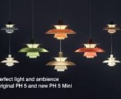 To celebrate the PH 5’s 60th anniversary, Louis Poulsen has released the lamp in the same vibrant colour range as the recently launched PH 5 Mini: Classic, a new Modern White, and six bold colour combinations – Hues of Orange, Hues of Rose, Hues of Red, Hues of Green, Hues of Blue and Hues of Grey.nnSee more here: http://www.louispoulsen.com/int/featured/ph-5/nnAbout Louis Poulsen:nFounded in 1874, Louis Poulsen is a Danish lighting manufacturer born out of the Scandinavian design tradition