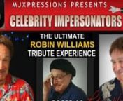 MJXpressions presents Roger as Robin Williams!nnAvailable for all private and public events! nn#robinwilliamsimpersonator #robinwilliamstributen++++++++++++++++++++++++++nMJXpressions, LLCnNew York Tri-State/InternationalnPhone: 732 859 2541nToll Free: 844 BOOK MJX (266 5659)nnwww.mjxpressions.comnhttp://www.facebook.com/mjxpressionsnnYour (#1) NUMBER ONE SOURCE for Michael Jackson Tribute Entertainment!
