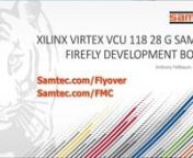 This demonstration from Samtec features its Firefly Copper cables (ECUE), working in loopback mode over a 6 foot loopback with Xilinx VCU118 FPGA Development Kit. Firefly is equipped with an x12 simplex/duplex transceiver system that supports HPC protocols and allows for speeds up to 28 Gbps. This is ideal for high-performance computing, silicon application design, and rugged environments.nnFor more information, please visit: nhttps://www.samtec.com/standards/fpgavcu118nhttps://www.samtec.com/op