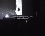 audio-visual live performance &#39;Data.Nature.Anagenesis_2&#39;, 2017nperformed at ACT Festival 2017nsupport by : Asia Culture Institute affiliated to Asia Culture Center