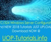 NTC/324 Tutorials JUST UPLOADED! Download NOW @ http://UOP-Tutorials.info/ntc324.htmlnnIndividual:Systems ScenarionThis assignment is a continuation from the Week One assignment.nIn order to provide for the new services at the Akron, Ohio facility, new virtual machine resources must be added to the virtual machine cluster at the Headquarters location.nPrepare a presentation to senior management as follows:n• Provide a 3- to 5-slide PowerPoint presentation to management on why Cybixxnn