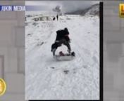 Some dads really do have super hero skills. This video is proof. As a sled came barreling towards his children he grabbed them both and then leaped into the air over the passing sled. It really is amazing!nSource: https://pickle.nine.com.au/2018/01/25/12/04/dad-reflexes-saves-kids-last-second