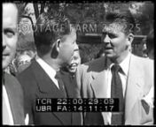 [1947 - Government, USA, HUAC Hearing:Witnesses Outside Capitol; Testifying.20Oct47] nMS Robert MontgomeryLS from side w/ photographers around table.LS from rear of room.(printer ride begins)Pan of audience.n00:02:03t22:02:12CUat table.n00:03:57t22:04:06Committee table with Richard Nixon, J Parnell ThomasMcNutt standingHollywood Ten; Blacklists; Movie Stars; Motion Picture Actors; Studio Heads; Blacklisting; Friendly Witnesses; Counsel; Warner Brothers; MGM;nNOTE:Partial