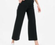 W high waisted crop washed black from w