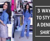 Team Pinkvilla got Amyra Dastur to show us different ways that she would sport the basic denim shirt, considering she is currently obsessed with the trend! Watch to see some really cool outfits.