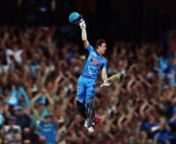 A 2.5D edit of an award winning photograph of Adelaide Strikers cricketer Travis Head celebrating after he hit the winning runs on New Years Eve 2015 in a Big Bash T20 game at the Adelaide Oval. Original image shot by Morne de Klerk for Cricket Australia via Getty Images.