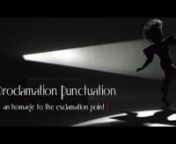 Gee Spot Cine presents the trailer for &#39;Proclamation Punctuation&#39; ... an enthralling fashion film centered on a fabulously fascinating woman reciting a short soliloquy paying homage to her love for using exclamation points in her missives. nnPeriods are so period, whereas an exclamation point livens up a sentence! There is simply nothing worse than a long dragged out sentence ending in an uninspiring dull dot! So when exclamation points are your philosophy on life, one must always keep it on the