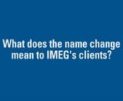 5 What does the name change mean to IMEG's clients from imeg
