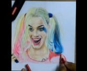 Drawing HARLEY QUINN (Suicide Squad) - Margot RobbiennA list of camera gear I use for Film Making - nhttps://kit.com/bhaveshkamboj/film-making-gear-kitnnSubscribe YouTube: https://www.youtube.com/channel/UC37BfdcK17W8vG6_4QO1JWAnInstagram: https://www.instagram.com/bhaveshkambojnnDrawing Tools: Mont Marte 150 gsm paper, Prismacolor Scholar Coloured Pencils, Derwent Electric ErasernnThis Drawing Took Me: 4 hours nnBackground Music provided by nNoCopyrightSoundsnnSong - Jim Yosef - Eclipse [NCS Re