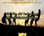 626 Why did Yeshua say He will divide families?nnSYNOPSIS: Why did Yeshua say He will divide families? Let me assure you it is not solely on His Messiahship. In fact that is an extremely smart part of why Yeshua said those words. In the Shabbat teaching we are going to look at why in Mattiyahu 10 it says “Enemies in your own home” and in Luke 12 it says “A divided house”. Is this a contradiction or does one gospel look at the diamond different? Take the time to partake of this Shabbat fe