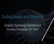 We are proud to have delivered all the video content for the Grand Opening of Dubai Parks and Resorts for our client: Action Impact. The event was attended by His Royal Highness Sheikh Mohammed Bin Rashid Al Maktoum, Vice President of the UAE and Ruler of Dubai and his fellow dignitaries; to mark this extraordinary occasion for Dubai as they opened Motiongate™, Bollywood Parks™ and LEGOLAND®, creating the largest integrated theme park in the region!nOur team received a comprehensive brief w