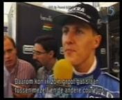 Bron: RTL5. Commentator : Olav Mol. Lengte: 5:30 min. Op 29 okt 1995 werd de GP van Japan verreden. Deze video is een samenvatting van de eerste kwalificatie. Interviews met o.a. Michael Schumacher, Mika Hakkinen en Jean Alesi. Tape: Frans cremers