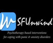 This video is an overview of the SFUnwind application. SFUnwind is a free iOS application that assists sufferers of panic and anxiety related disorders using proven, psychotherapy-based interventions and grounding techniques.nnSFUnwind was created by:nnAdam BadkenBerke BoznDavid MagarilnJoseph ZhounnProject website:nhttps://sites.google.com/view/sfuwind/nnVideo Image and Audio Resource References:n[1] keywordSuggest.org, Mental Illness. 2017 [Online]. Available: http://keywordsuggest.org/gallery