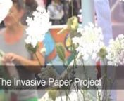 Invasive Paper Projectn2014 - currentnnI founded and have led this project since 2014 which considers invasivenplants not as things to be cast-off, but rather as potential assets to ourncommunities if treated carefully. Participants make their own paper andngenerate new ideas about how to treat our landscapes and neighbors morenholistically.nnI have partnered with land conservancies, watershed and resource recoverynorganizations, the United States Geological Survey and National Park Service,npla