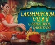 Times Music Spritual x Esha Deol Takhtani _ लक्ष्मी पूजन दिवाळी _ Times Music Spiritual-(1080p) from esha deol