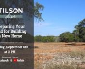 Developing your land for building a new home is the most unique aspect of building on your land. Here&#39;s what you need to know about developing your land for building a new home. It all comes together in this episode from site prep, utilities, and documents!
