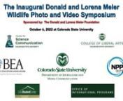 The inaugural Donald and Lorena Meier Wildlife Photo and Video Symposium at Colorado State University on October 6, 2022, featured talks from nationally recognized wildlife photographers, video storytellers and professors whose creative work and research promote the sustainability of human-wildlife coexistence.nnNBC News Correspondent Kerry Sanders, who regularly appears on NBC Nightly News, Today, and MSNBC, was the keynote speaker. Sanders presented “Send Me There and I’ll Tell the Story