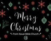 In lieu of a Sunday morning service, we share this video to be enjoyed on Christmas Day. It includes a devotional thought from Pastor Aaron to encourage us, a very special video from our beloved Aunty Eileen, and a Christmas hymn.