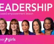 This video explores what it means to be a leader and offers tips for getting there, including how to lead a successful team and bring out the best in others. Download the free corresponding classroom lesson plan, learning guide, or fun page activity here: https://www.careergirls.org/become-leader-0nnRole models in order of appearance: nnAndrea Smith, Managing Director nhttps://www.careergirls.org/role-model/development-director-0/nnPaula Harris, Engineering Executivenhttps://www.youtube.com/wat