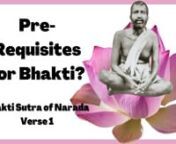 Because the Bhakti Sutra of Narada is so central to genuine spiritual life, my intention in studying it together is to be as rigorous and thorough as we can be. By the grace of God, it may be possible to study this text in such a way that becomes a very part of our being such that our very bones will sing with its wisdom!nnYou see, this isn&#39;t about reading a text or hearing a few nice ideas here and there. When, we learn a Sanskrit text, it is in some sense a living transmission. Our intention m