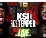 KSI, https://livecbstv.com/boxing/the pioneer of YouTuber Boxing, is set to get back into the boxing ring this Saturday. The British star is set to face Brazilian YouTuber FaZe Temperrr in a fight billed as “Uncaged.” The bout will take place this Saturday, January 14, at the OVO Wembley Arena, London. Live TV