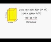 Review the process of finding the surface area of a rectangular prism.