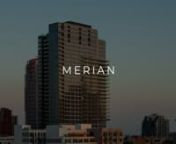 The spirit of innovation is alive in San Diego. Settle down and tap in at The Merian. The Merian&#39;s sleek exterior mirrors the cosmopolitan aesthetic the East Village is known for, while the building&#39;s interiors radiate exuberance and sophistication. All Merian accommodations feature modern amenities like Nest thermostats and motorized shades, from studio units to three-bedroom apartments, penthouses, and multi-story townhomes. Epicurean kitchens with stainless steel appliances and Caesarstone qu