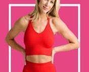 Whether you wear it alone for light duty or layer it over your favorite sports bra for an intense workout, there’s no wrong way to rock this bright red, ribbed delight. The large, three-inch bottom band offers pinch-free support from every direction and the racer strap design delivers slip-free upper support. With no cup pads and no elastic, this top can easily be treated as either a tank or a bra to suit your support and style needs.nnVertically ribbed texture.n360-degree support from ribbed,