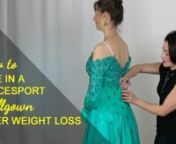 For the full blog with dressmaker notes, see https://seamssensational.com/weight-loss-alterations/nnLiesl, the model for the Complete Basic Ballgown Program, made a lot of dietary improvements and has shed pounds and inches since I made this dress for her sixteen months prior to filming this video.nnIn today’s video I walk you through changes - both optional and absolutely necessary - that can be done to this dress to make it suit her new body shape and size.nnNECESSARY, BUT EASY ALTERATIONS