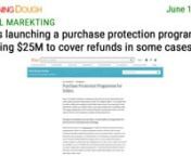 https://www.morningdough.com/?ref=ytchannelnGet the daily newsletter in your inbox:nnMorning Dough (15/06/2022) - Etsy is launching a purchase protection program, investing &#36;25M to cover refunds in some casesnnGood morning!nnIn today’s edition:nn� Google to pay &#36;100 million to Illinois residents for Photos’ face grouping feature.n� India lines up banks for e-commerce effort to take on Amazon, Walmart.n� Etsy is launching a purchase protection program, investing &#36;25M to cover refunds in