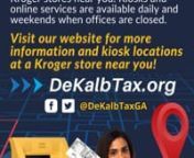 Tag Renewal Kiosks and Online Services | DeKalbTax.org from tag renewal online
