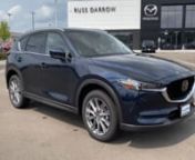 Deep Crystal Blue Mica New 2021 Mazda CX-5 available in Madison, WI at Russ Darrow Mazda Madison. Servicing the Madison, Fitchburg, Monona, Shorewood Hills, Five Points, WI area. Used: https://www.russdarrowmadisonmazda.com/search/used-madison-wi/?cy=53718&amp;tp=used%2F&amp;utm_source=youtube&amp;utm_medium=referral&amp;utm_campaign=LESA_Vehicle_video_from_youtube New: https://www.russdarrowmadisonmazda.com/search/new-mazda-madison-wi/?cy=53718&amp;tp=new/ 2021 Mazda CX-5 Grand Touring - Stock#