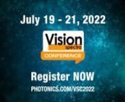 Join Photonics Media online July 19 - 21 for the Vision Spectra Conference, a virtual event that gathers the leading names and thinkers in the machine vision industry – all in one place. Hear from more than 30 brilliant speakers and discover new, innovative companies that are transforming the industry. Tune in for the latest on inspection, vision-guided robotics, warehousing and logistics, and new advances in systems and components.nnRegister for FREE today at Photonics.com/VSC2022
