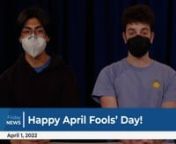 Highland Park Television presents your Friday News with Simon and Angel featuring April Fools&#39; Day, the HP Theatre&#39;s Short Play Festival, Prom, Sports Update with Neil, April Fool&#39;s Day Trivia, and more.