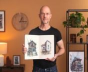 Learn to create expressive sketches of buildings and landscapes filled with color and practice drawing by handnnGo to course overview:nhttps://www.domestika.org/en/courses/3675-expressive-architectural-sketching-with-colored-markers